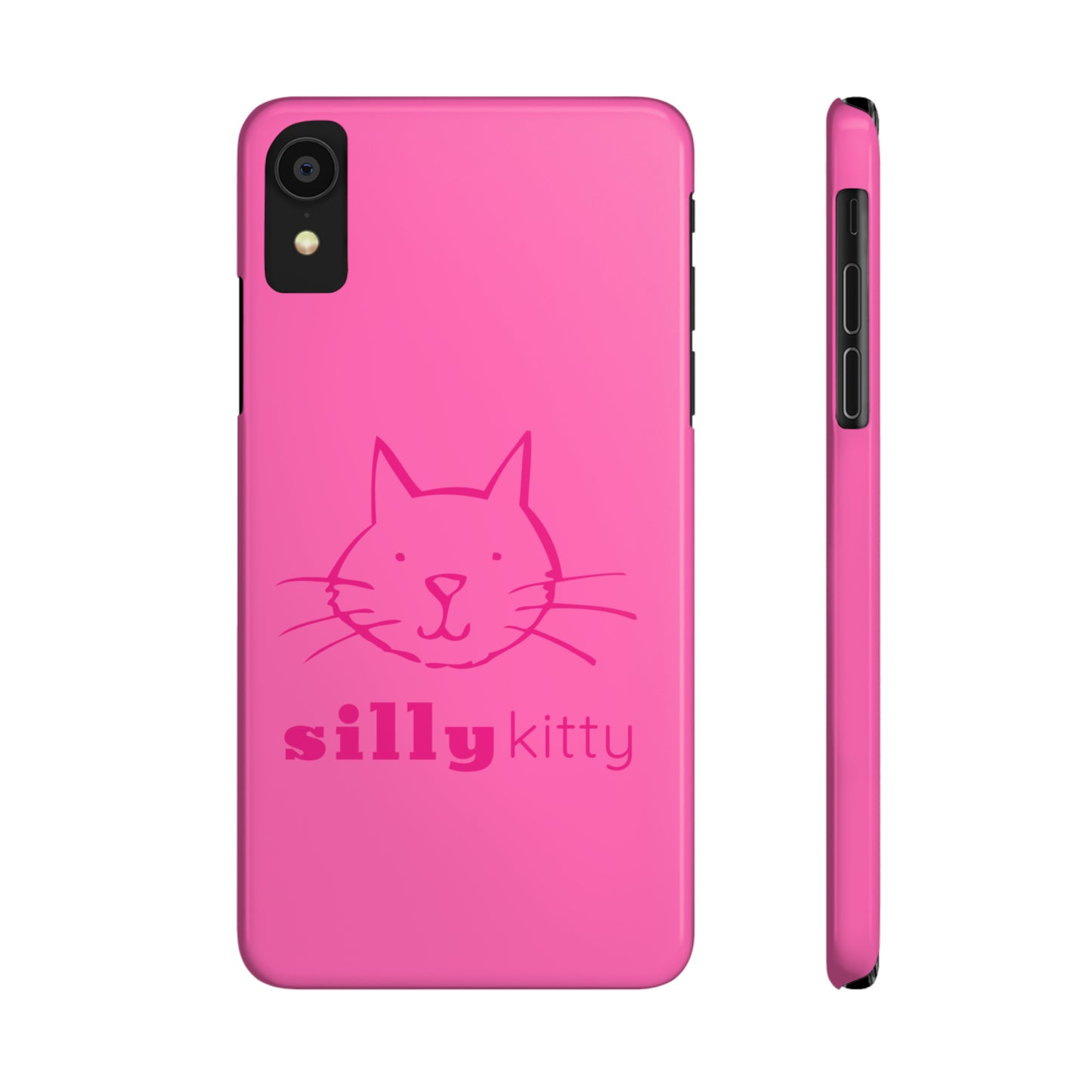 Silly Kitty Slim Phone Cases