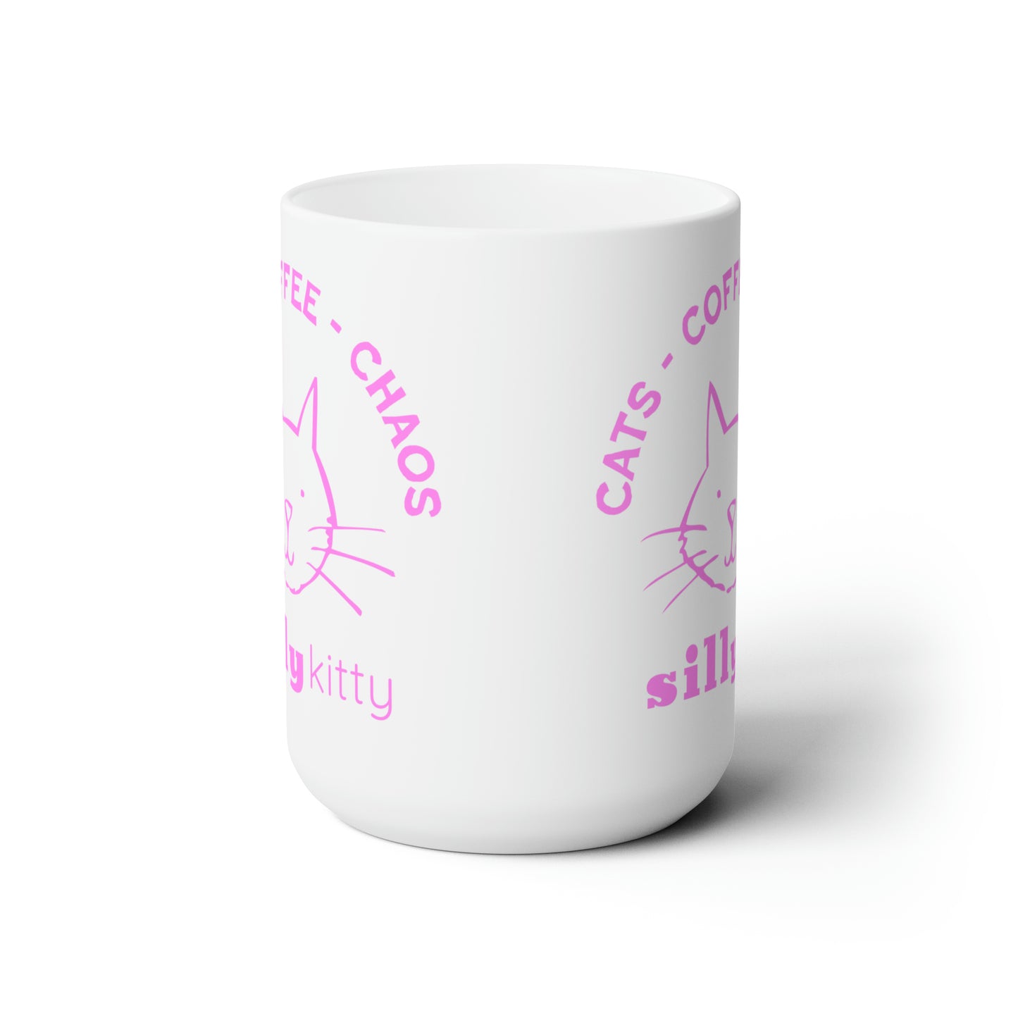 Ceramic Mug 15oz - Cats Coffee Chaos