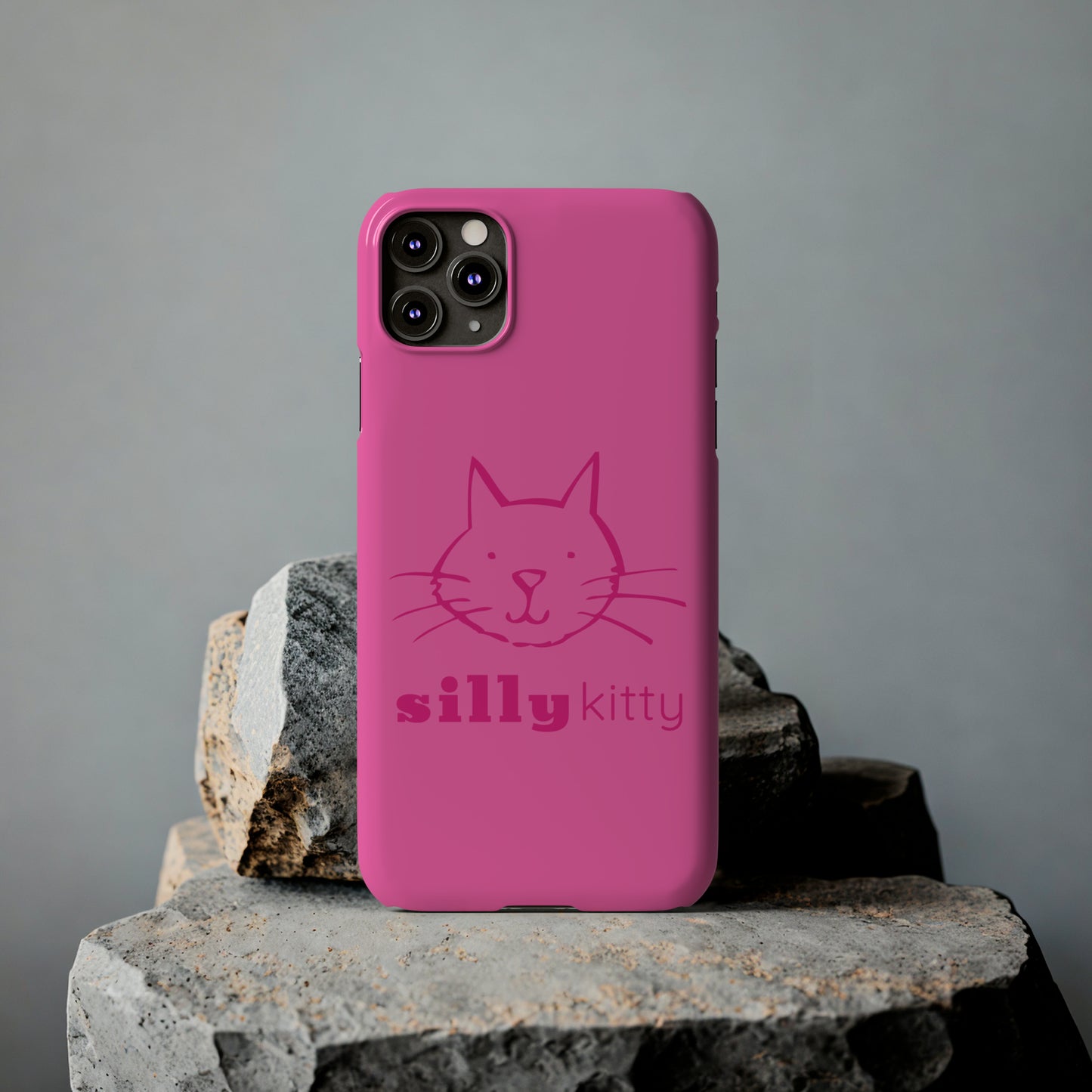 Silly Kitty Slim Phone Cases