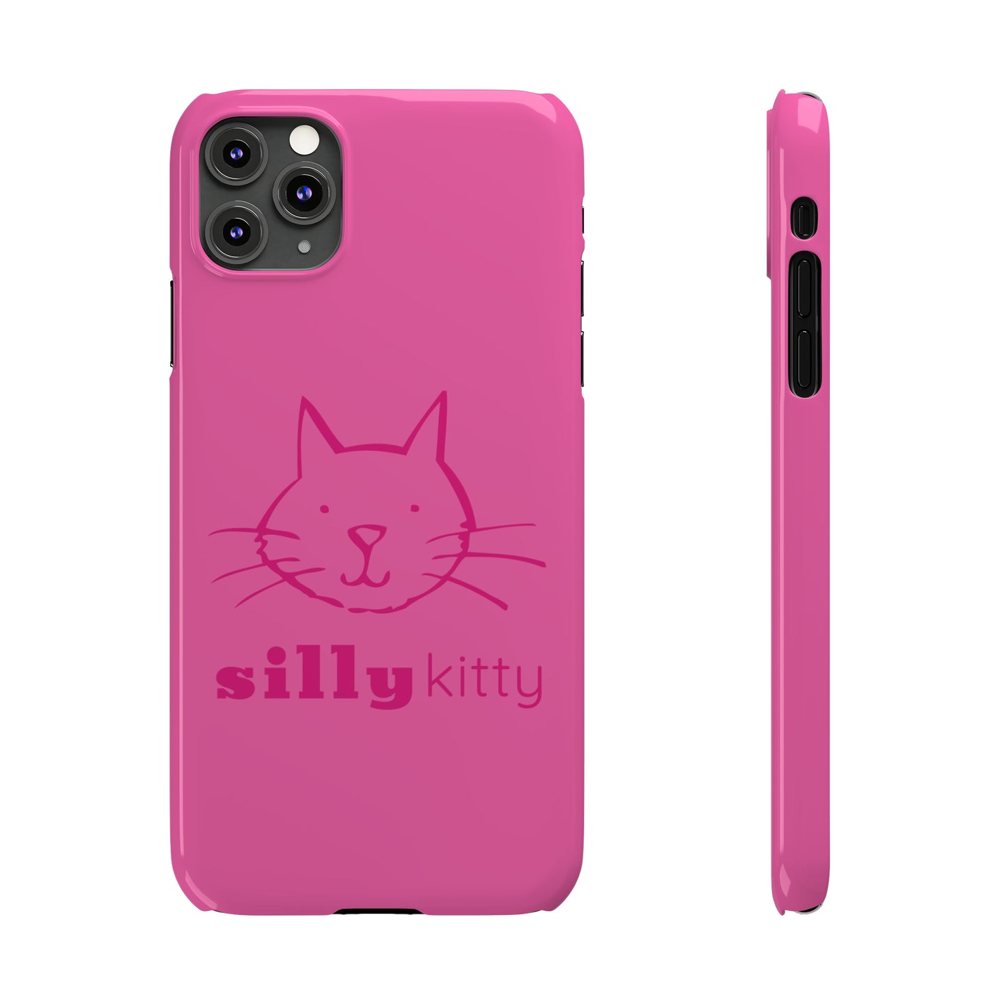 Silly Kitty Slim Phone Cases