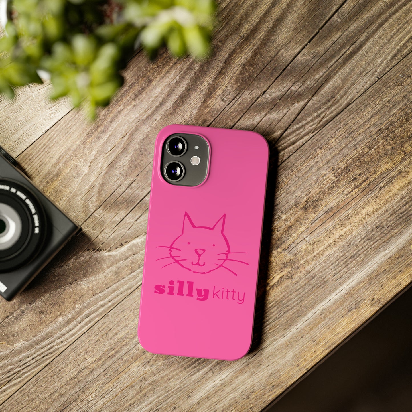 Silly Kitty Slim Phone Cases