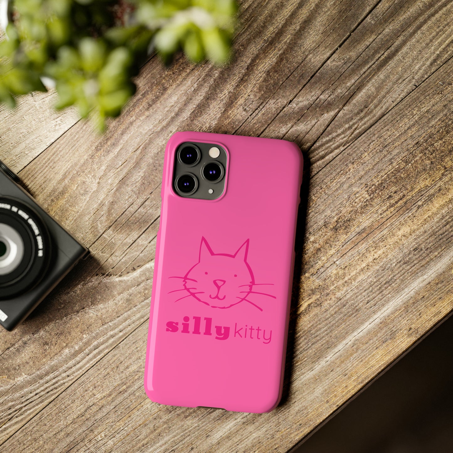 Silly Kitty Slim Phone Cases