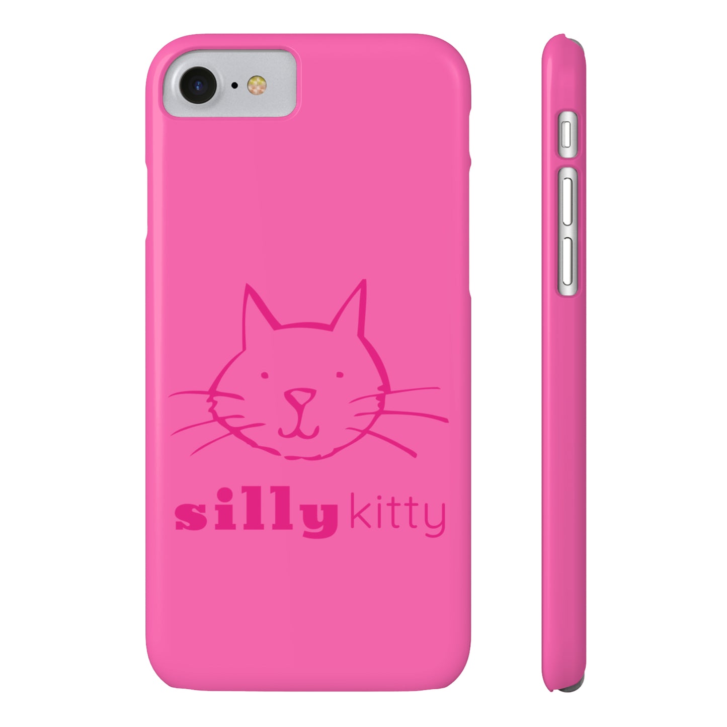 Silly Kitty Slim Phone Cases