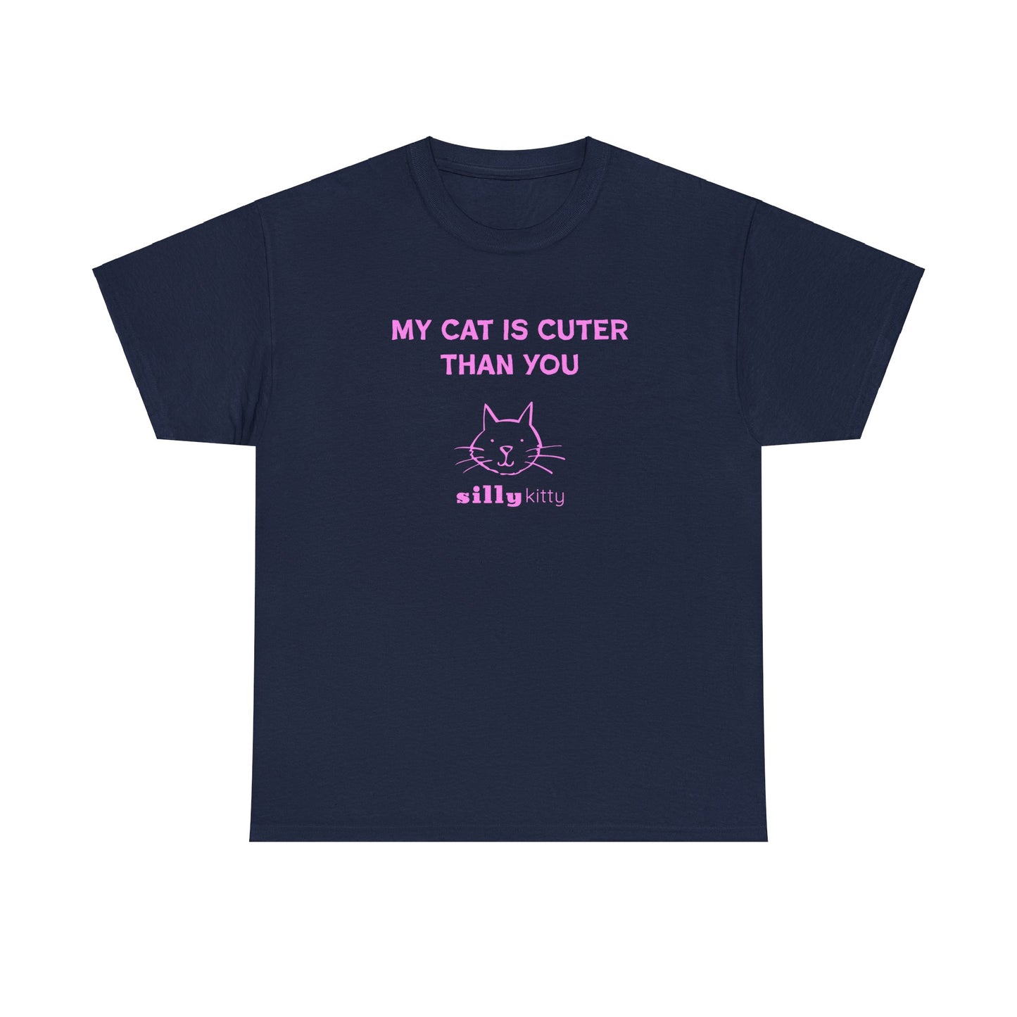 Unisex Heavy Cotton Tee - My Cat's Cuter