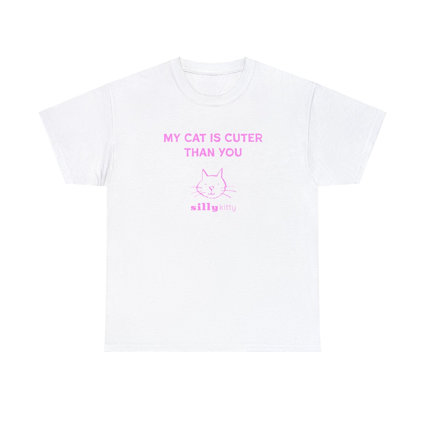 Unisex Heavy Cotton Tee - My Cat's Cuter