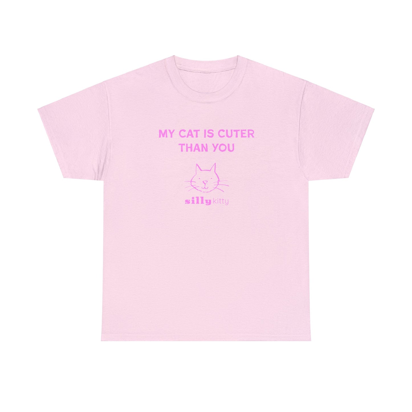 Unisex Heavy Cotton Tee - My Cat's Cuter