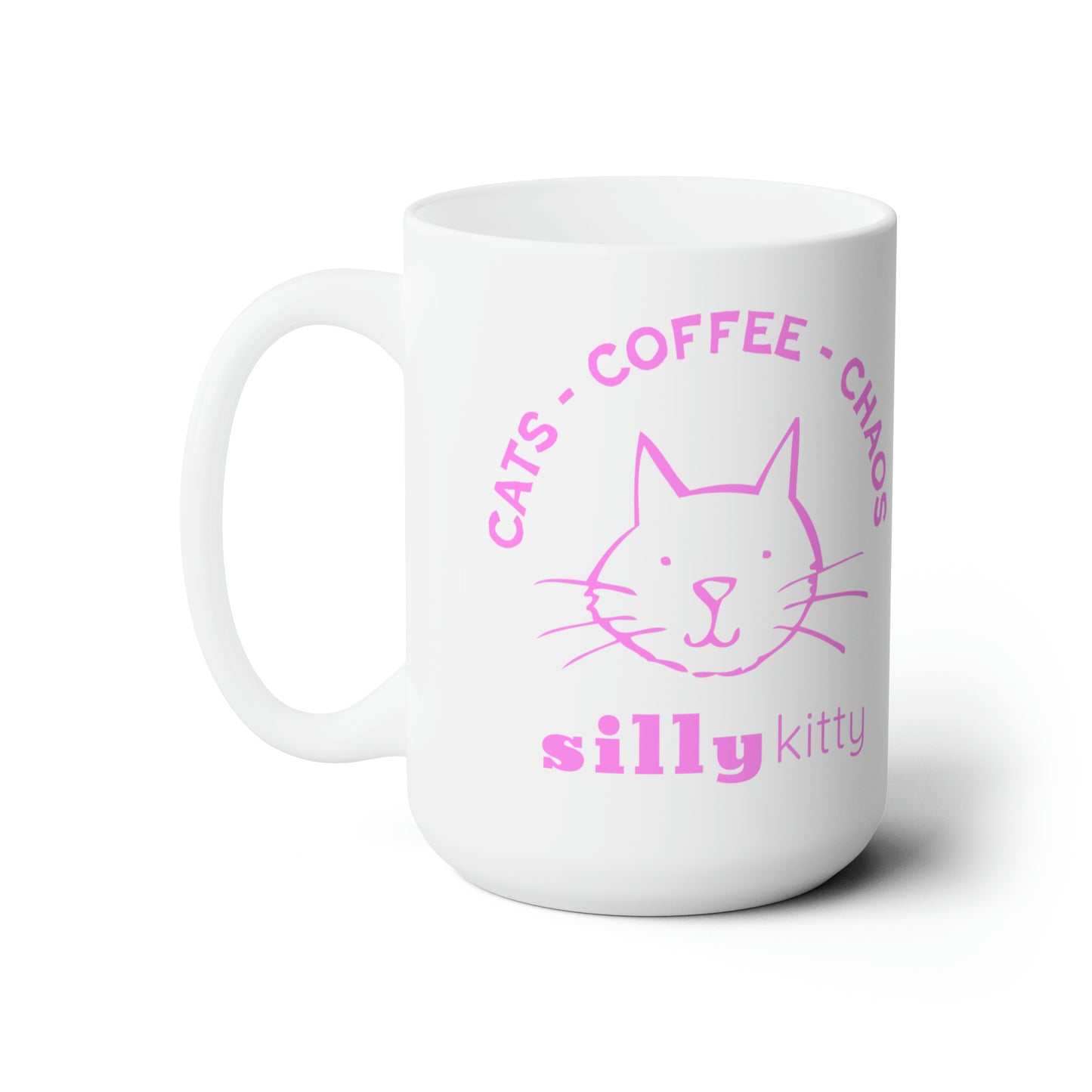 Ceramic Mug 15oz - Cats Coffee Chaos