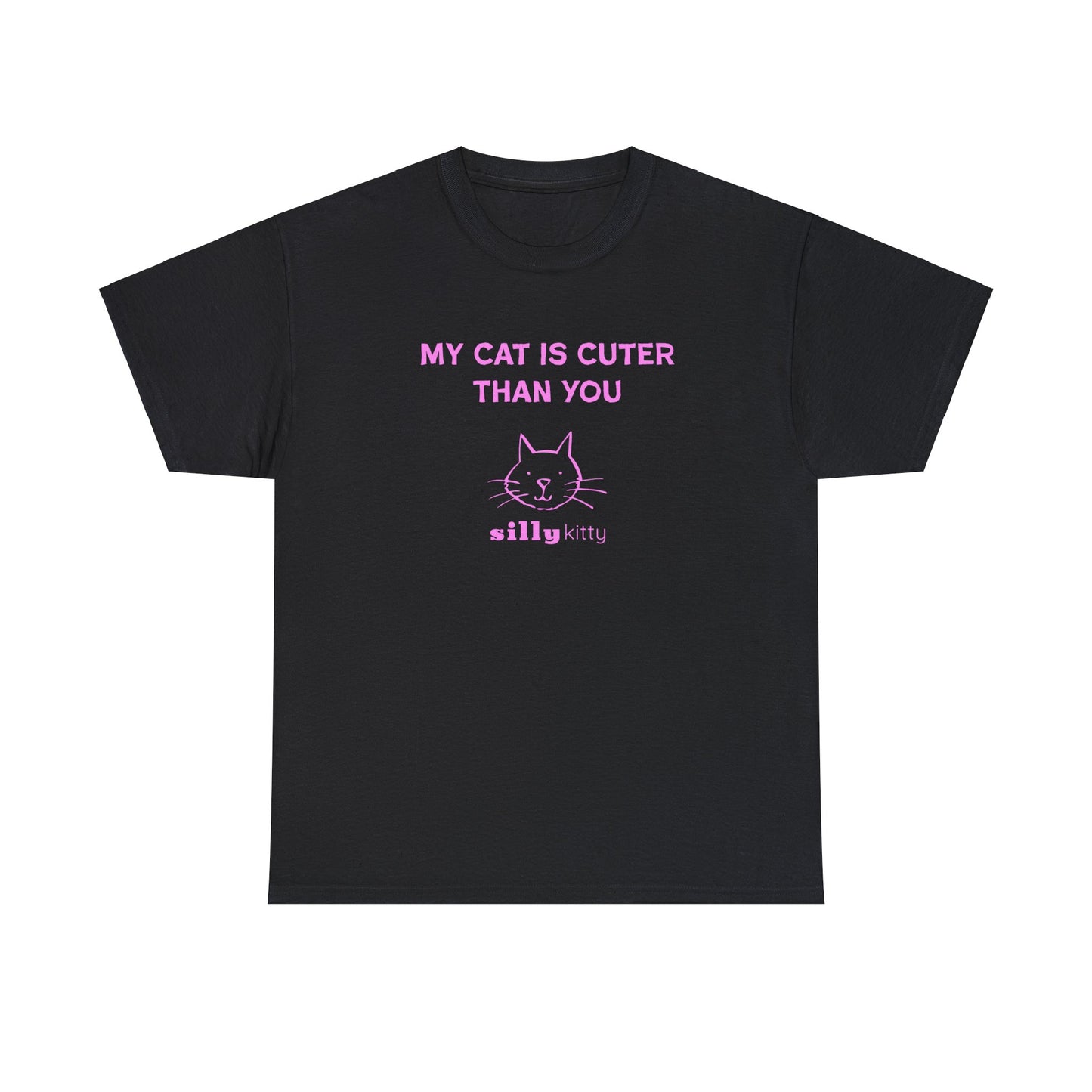 Unisex Heavy Cotton Tee - My Cat's Cuter