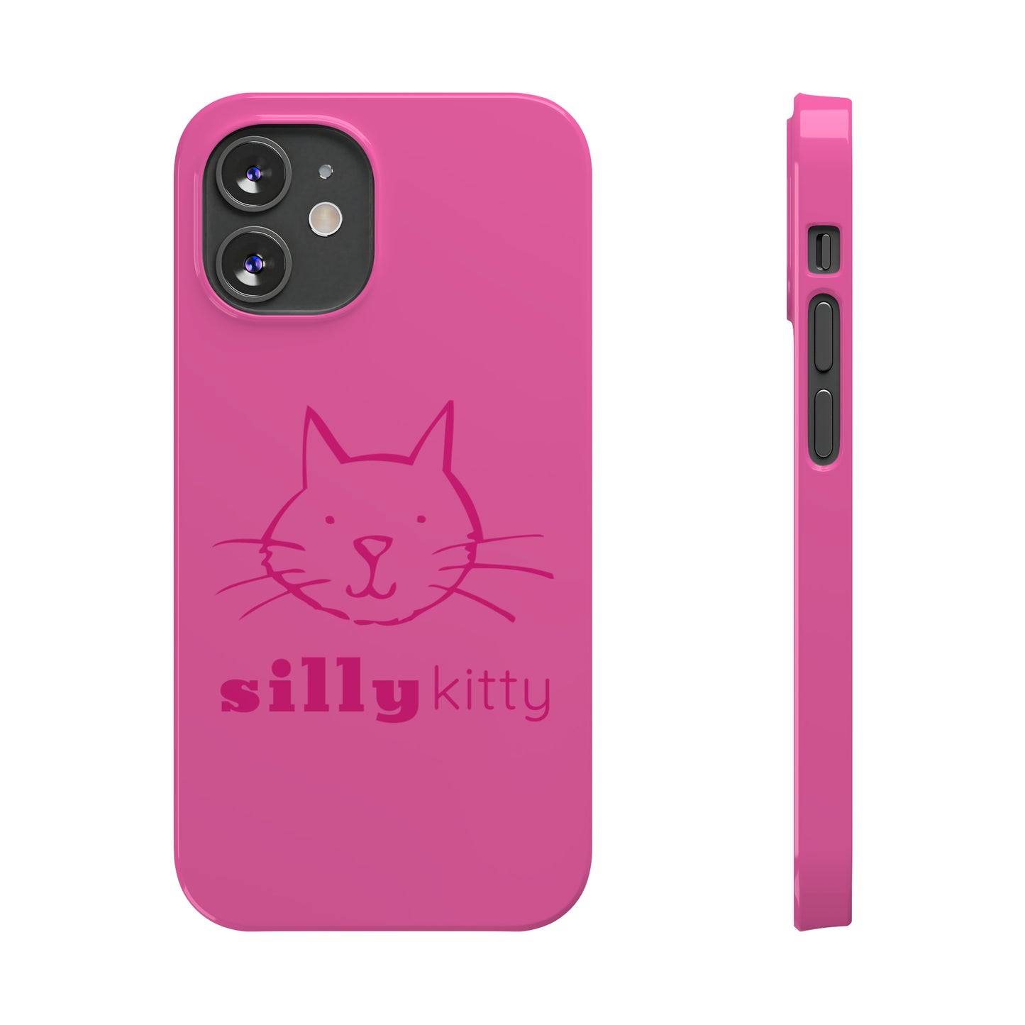 Silly Kitty Slim Phone Cases