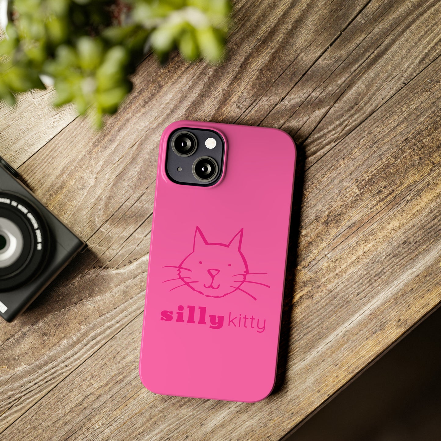 Silly Kitty Slim Phone Cases