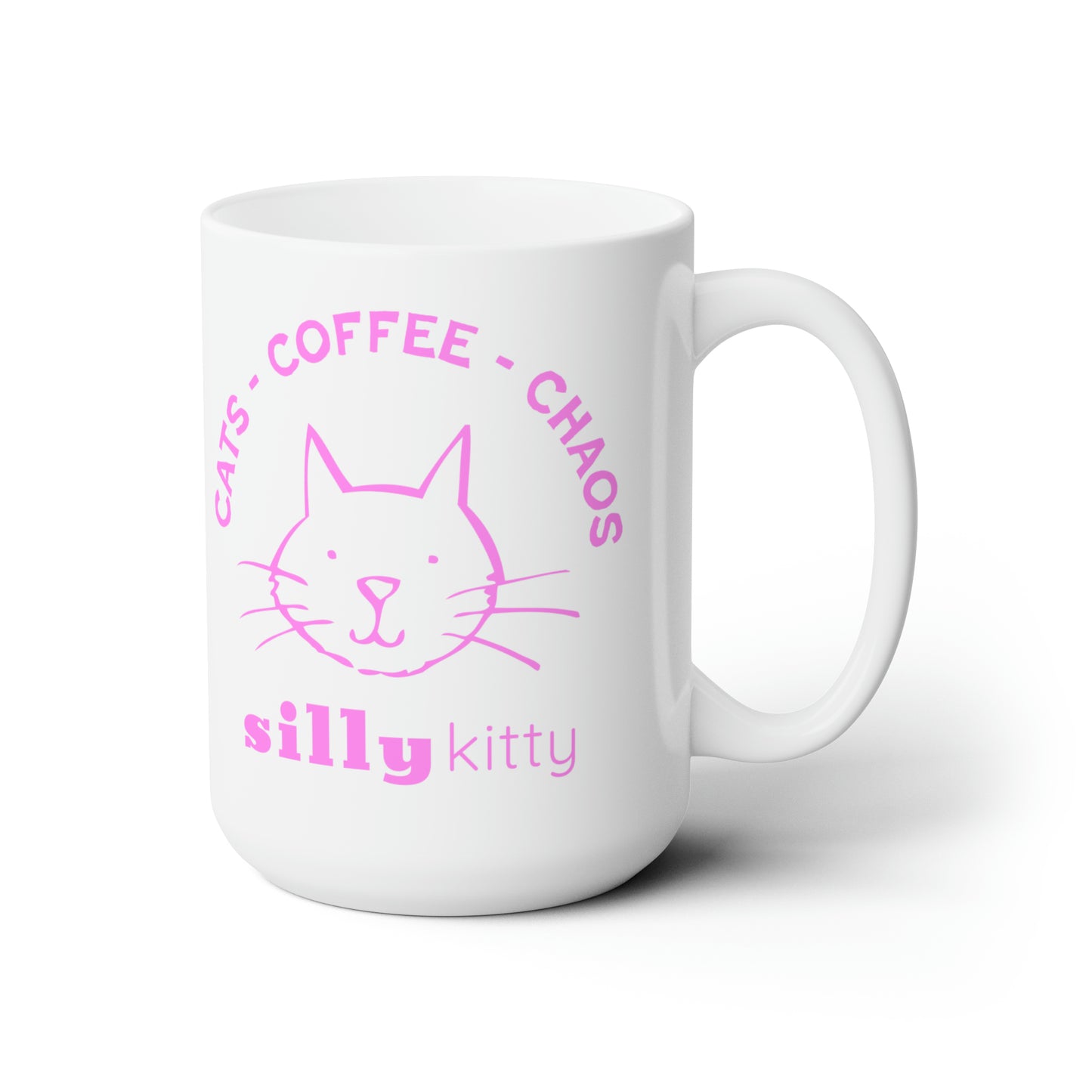 Ceramic Mug 15oz - Cats Coffee Chaos