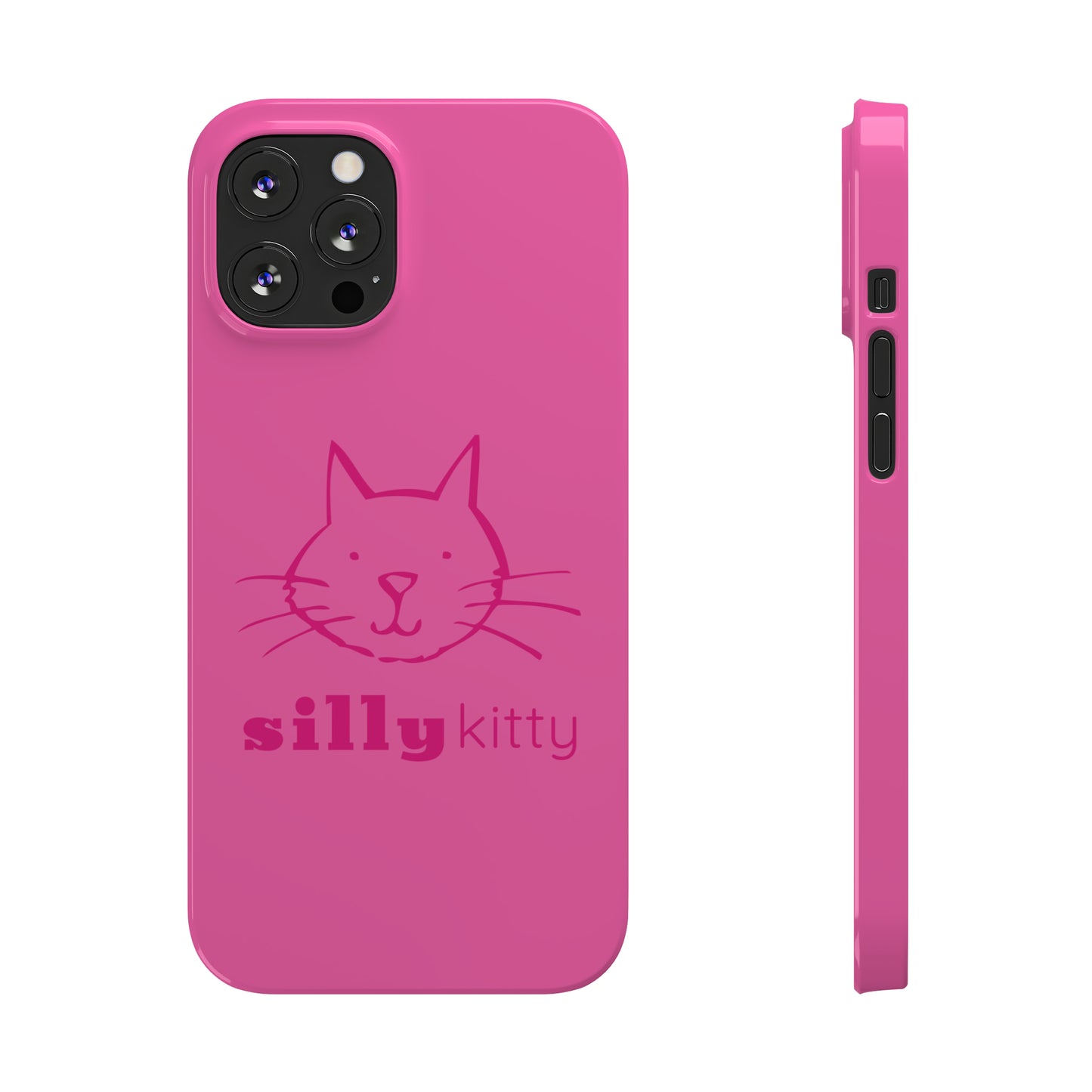 Silly Kitty Slim Phone Cases