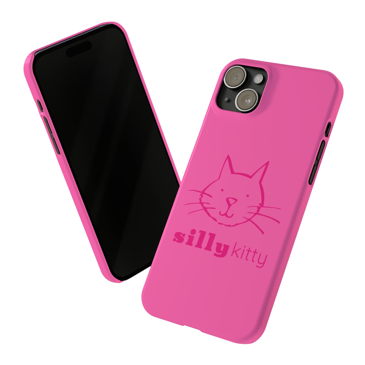 Silly Kitty Slim Phone Cases