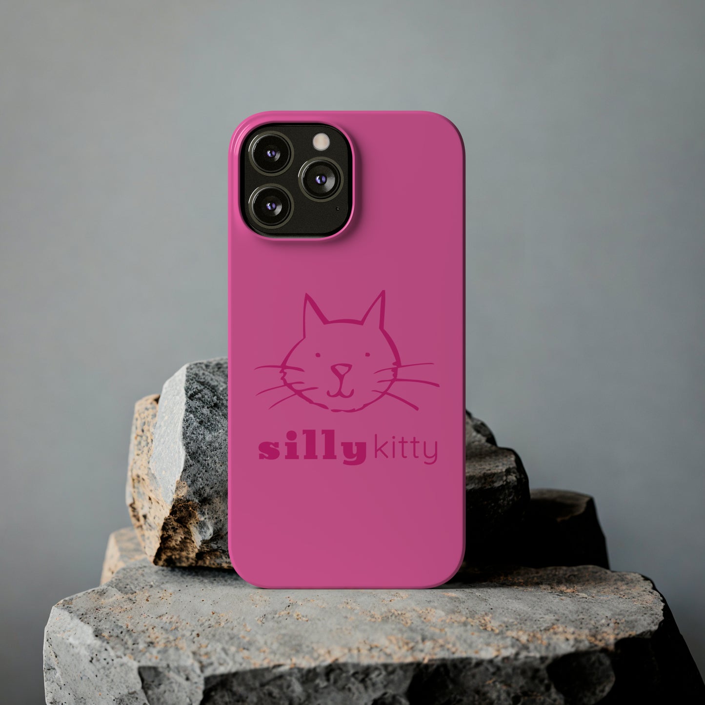 Silly Kitty Slim Phone Cases