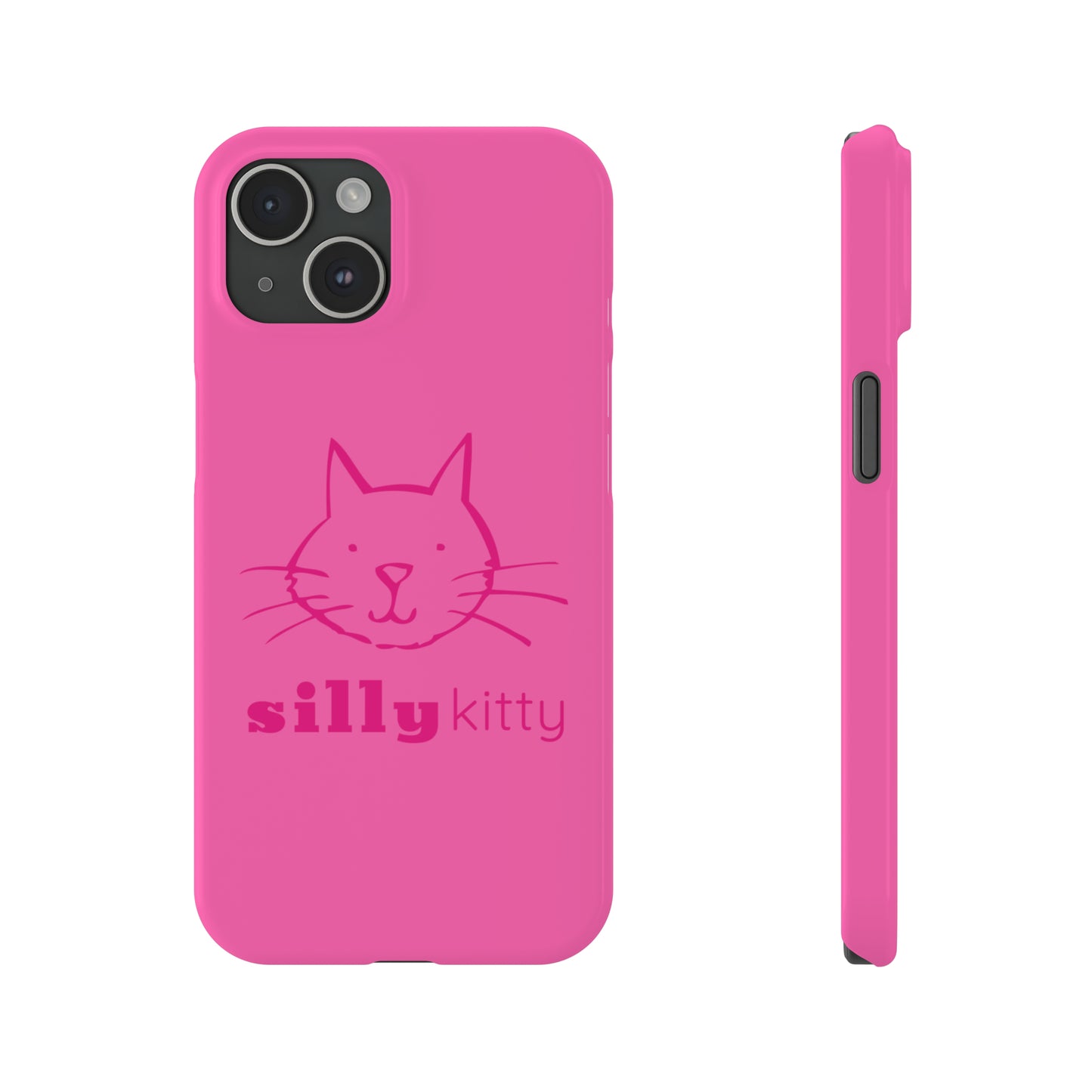 Silly Kitty Slim Phone Cases