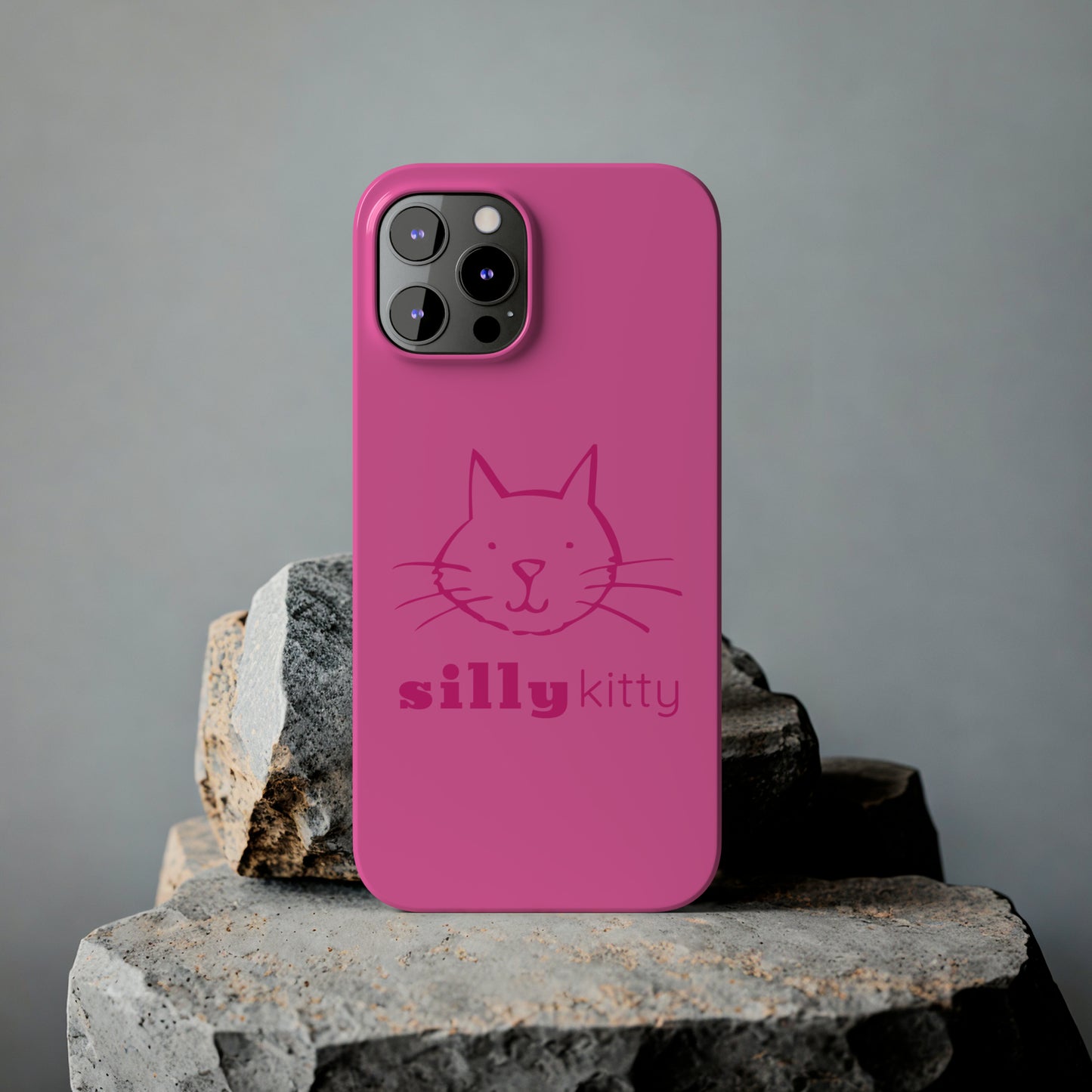 Silly Kitty Slim Phone Cases