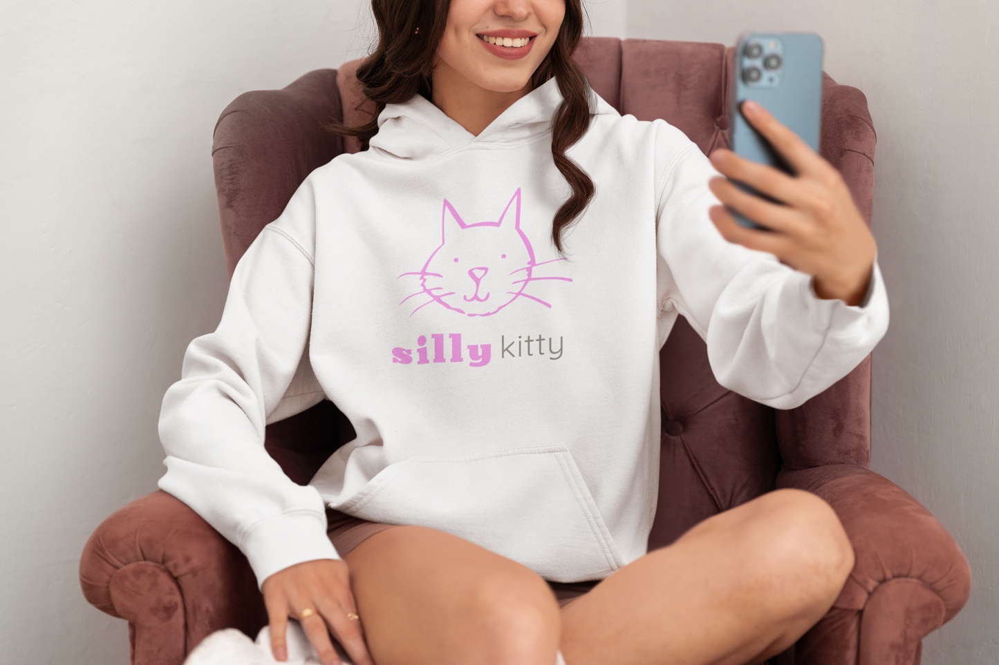 Silly Kitty Unisex Hoodie