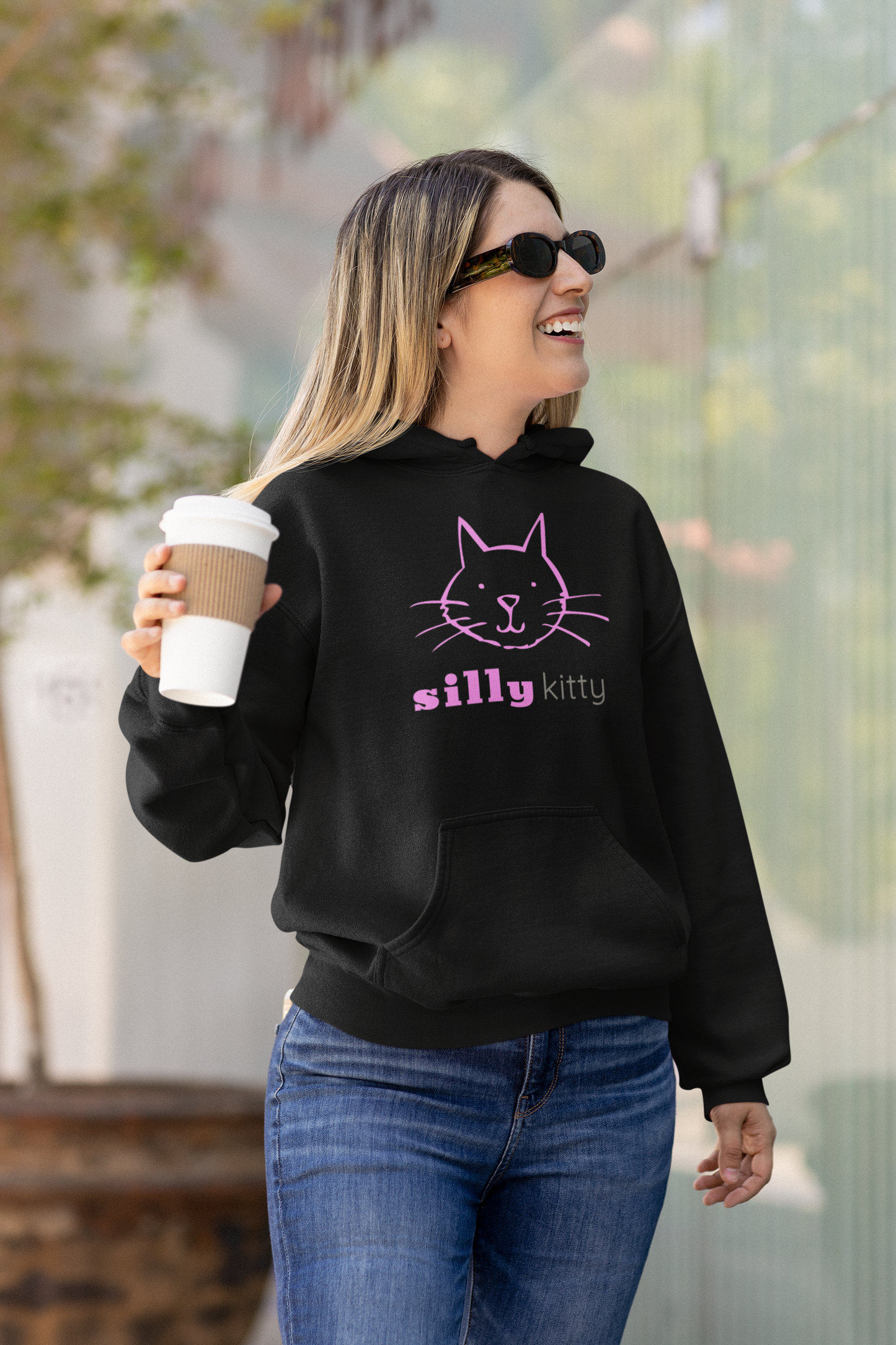 Silly Kitty Unisex Hoodie