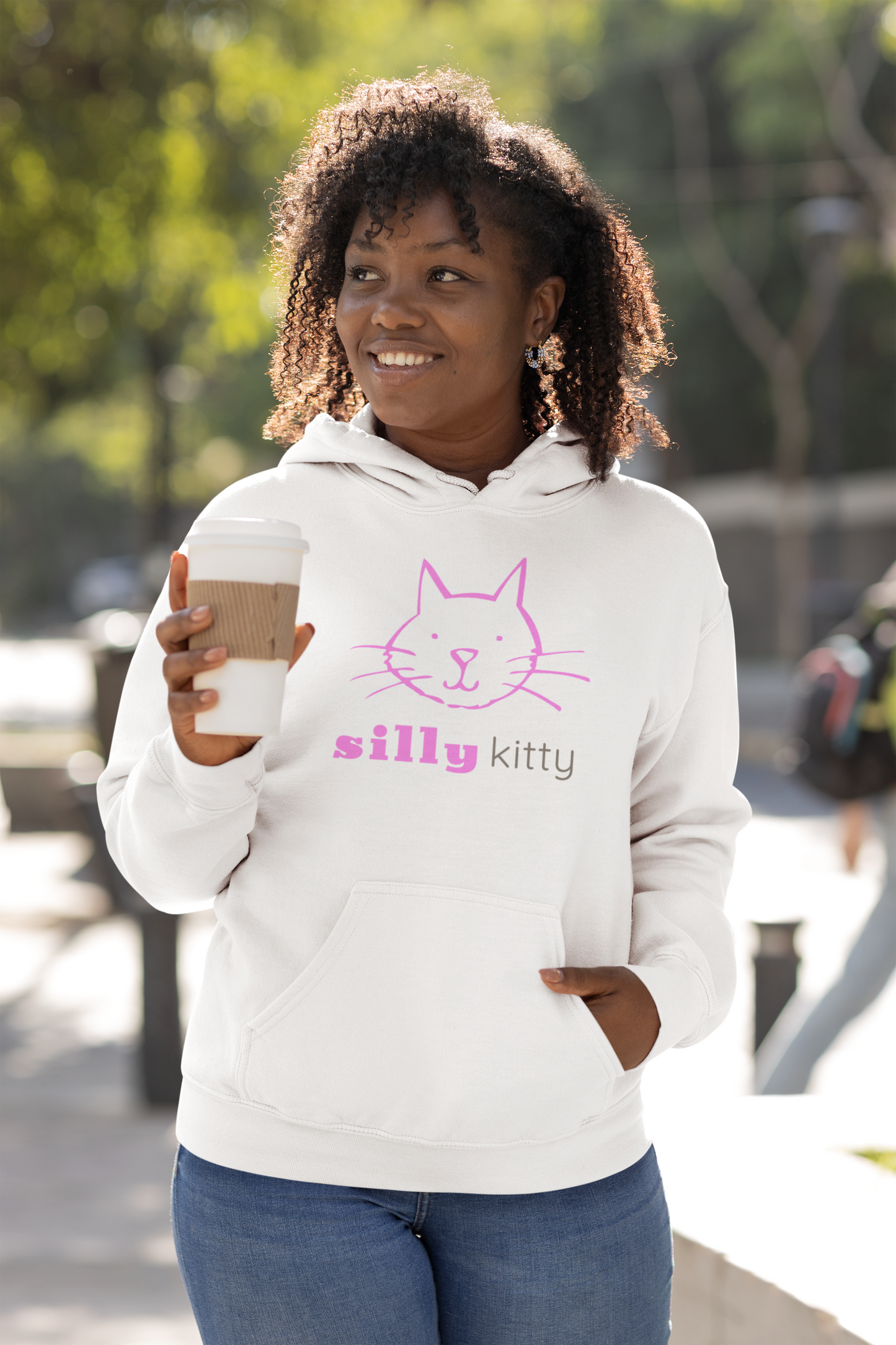 Silly Kitty Unisex Hoodie